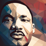 dr martin luther king jr brave painting