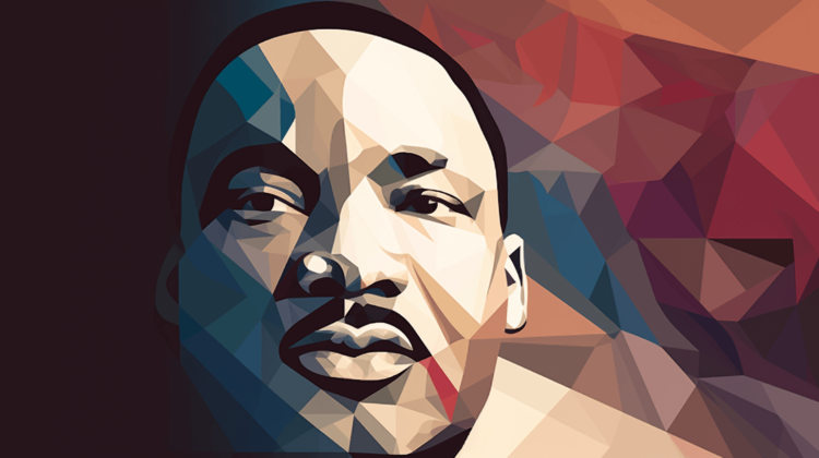 dr martin luther king jr brave painting